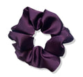 Plum Satin Scrunchie